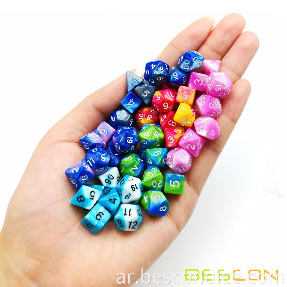 Gemini Assortment Polyhedral Dnd Mini Dice 42pcs 5